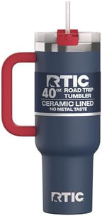 RTIC 40oz Road Trip Tumbler, Insulated, Ceramic Lined, Patriot by RTIC