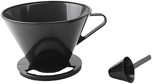Coffee Filters Reusable Plastic Coffee Cone Filter Holder Maker Pour Over Cup Dripper Mesh Strainer with Measuring Spoon by Unknown