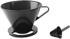 Coffee Filters Reusable Plastic Coffee Cone Filter Holder Maker Pour Over Cup Dripper Mesh Strainer with Measuring Spoon by Unknown
