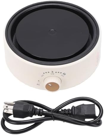 Haofy Electric Hot Plate 500W Portable Tea Stove Small Countertop Burner with Auto Shut Off for Brewing Water, Mini Electric Stove White (US Plug 110V) - Image 6