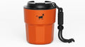 CHEERFUL GOAT Ceramic Lined Coffee Mug – Stainless Steel Travel insulated Tumbler with Ceramic Liner, with lid, 10oz Cup for Hot and Cold Water Coffee at Home, Office, or On the Go (Orange) by CheerfulGoat