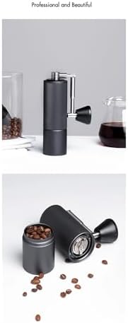 Fold Manual Coffee Grinder, Adjustable Stainless Steel Conical Burr(White) - Image 6