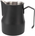 Metal Milk Frother Cup with Scale, 304 Stainless Steel Milk Frothing Pitcher, Latte Cup for Home Office Cafe Hotel (Matte Black 550ml) by NDNCZDHC
