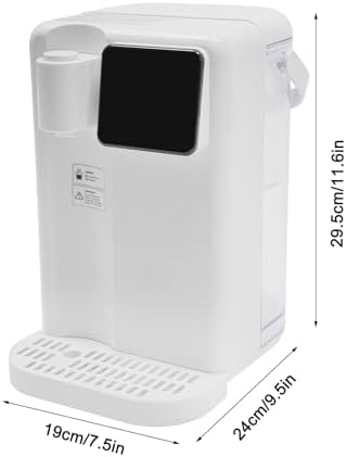 Instant Hot Water Dispenser 3L Desktop Instant Hot Water Dispenser Touch Screen Countertop Water Filter Heating Temperature 77-210.2℉ W/Water Filter Water Tank Drip Tray 1700W (White) - Image 2