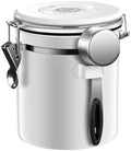Coffee Bean Sealed Canister with Spoon, Stainless Steel Storage Jar by Unknown