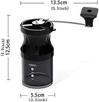 Manual Coffee Grinder Ceramic Burr. Coffee Grinder Grinder Adjustable Setting Portable Hand Crank Coffee Bean Conical Mill for French Press Coffee - Image 2