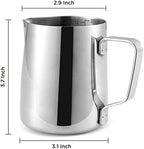 Neretva 20 Bar Espresso Machine with Milk Frothing Steam Wand & Milk Frothing Pitcher Jug Cup 350ML - Image 2