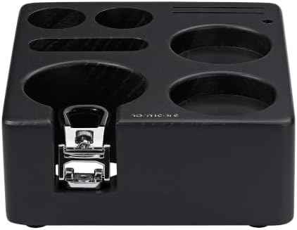 Normcore 51-54mm Espresso Tamping Station, Compact Black Ashwood Stand - Image 4