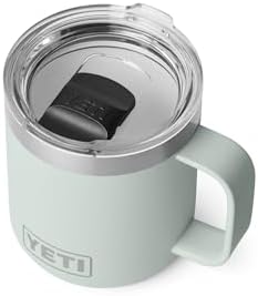 YETI Rambler 10 oz Ceramic Lined Stackable Mug, Vacuum Insulated, Stainless Steel with MagSlider Lid, Ridgeline - Image 3