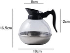 GRFIT Coffee Kettle Coffee Kettle Stainless Steel Coffee Maker French Press Coffee Machine Double-Wall Insulated Coffee Pot 1800ml Flow Spout for Coffee and Tea - Image 2