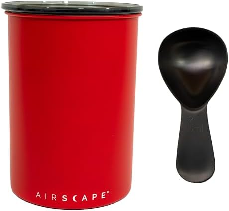 Airscape Stainless Steel Coffee Canister & Scoop Bundle - Food Storage by PlanetaryDesign
