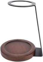 SUNGOOYUE Pour Over Coffee Dripper Stand, Pod Stands Filter Holder Rack Aluminum Alloy And Solid Wood, HeatProof, Weighted Stable Base, 7.1X3.9X2.8 Inch, Optimal Dripper Height, Modern by SUNGOOYUE