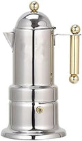 Moka Pot Coffee Maker Stovetop Espresso Maker Italian Design for Best Espresso Coffee, Stainless Steel, Easy to Use and Clean by Unknown