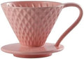 Ceramic V-Shaped Conical Coffee Filter Cup For Pour Over Smooth And Easy To Clean Drip(Pink,Serves 1-2) by Unknown