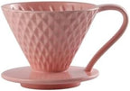 Ceramic V-Shaped Conical Coffee Filter Cup For Pour Over Smooth And Easy To Clean Drip(Pink,Serves 1-2) by Unknown