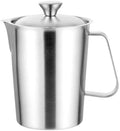 Frother Cup - 680g Milk Frothing Pitcher, Stainless Steel Measuring Cup, Portable Milk Frother Pitcher, Latte Cappuccino Brunch Beverage Accessory for Home Coffee Shops Restaurant Use by Unknown