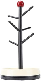 Mug Holder Tree, 6 Hooks Mug Holder Tree, Wooden Coffee Cup Holder Mug Tree Rack Stand Ideal for Countertop Standard Use (A) - Image 5
