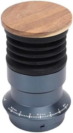banapoy Coffee Grinder Single Dose, Hand Pressure Single Dose with Silicone Bellow and Wood Lid, Air Blower for Coffee Grinder Accessories Tools - Image 2
