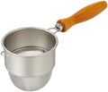 Shin-Etsu Works TS Tea Strainer, Made in Japan, Stainless Steel, Commercial Use, Wooden Handle, Deep Type, II (10170) 063119 by Unknown