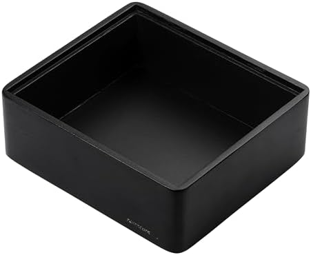Normcore Compact Storage Box - Compatible Compact Tamping Station - Genuine American Black Oak Wooden Espresso Accessory Organizer - Built-In Knock Box - Patented Modular Design by NORMCORECOFFEETOOLS