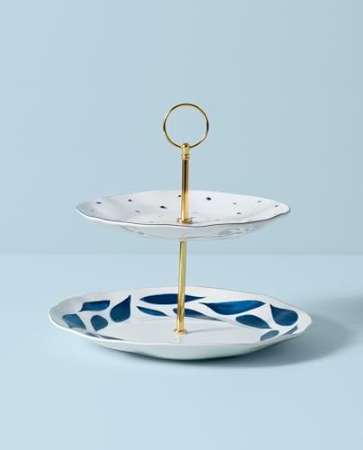 Lenox Blue Bay 2-Tiered Server, 3.05 LB - Image 3