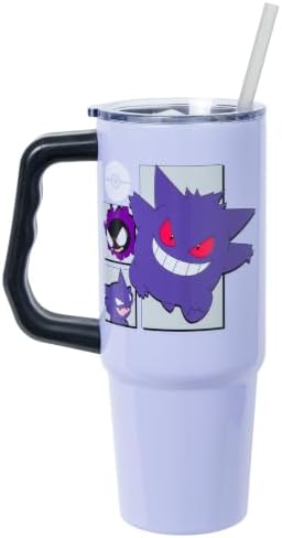 Silver Buffalo Pokemon Gengar Evolution Boxes Stainless Steel Tumbler, 30oz - Image 2