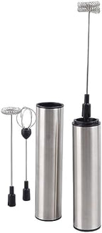 SUNGOOYUE Handheld Milk Frother, ABS Rechargeable Electric Whisk with 3 Replacement Heads, 800mAh USB Milk Foamer for Coffee Latte Matcha Eggs in Home Kitchen - Image 4