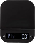 Electric Kitchen Food Scale 5kg/0.1g with Peeling Function, Digital Coffee Scale, Flat Weighing Platform, Brushed Metal, Timing and PC Features (5kg) - Image 2
