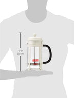Bodum 34oz Java French Press Coffee Maker, High-Heat Borosilicate Glass, White - Made in Portugal - Image 3