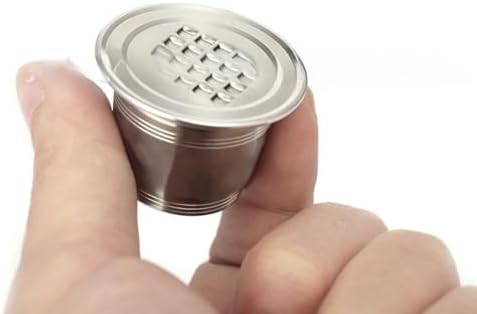 Refillable 304 Stainless Steel Reusable Coffee Capsule Set – Food Grade Environmentally Friendly Material · With Measuring Spoon and Brush · Must-have for Home/Office/Cafe (Set1) - Image 2