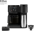 K-Duo Essentials, Hot & Iced Single-Serve Pod Coffee Maker & Carafe, 72 Oz Reservoir, Multiple Brew Sizes, Strong Brew Feature, Perfect for Hot and Iced Coffee (BLACK) - Image 3