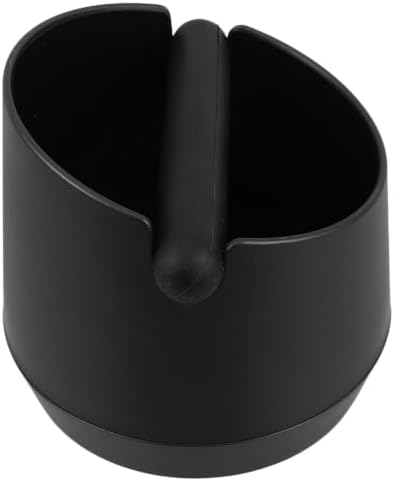 Espresso Grounds Knock Box Coffee Container Large Capacity Black ABS by Beavorty