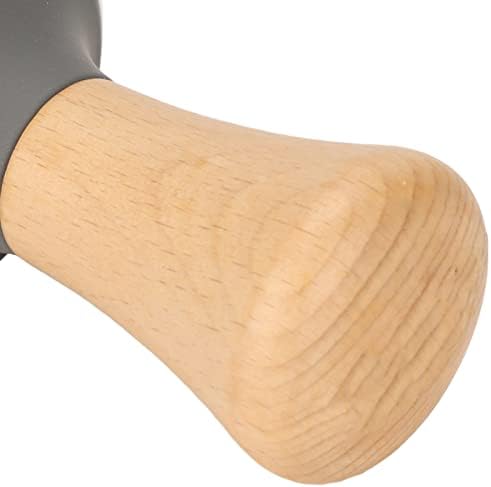 Coffee Tamper and Tamping Mat Set, 58 mm Tamper with Beechwood Handle and Oversized Silicone Tamper Mat, Dust Coffee Tamper Station Pad for Home Barista, Grey (58mm / 2.28in Tamper) - Image 6