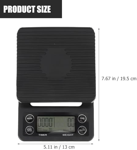 ARTIBETTER Multifunctional Kitchen Scale Digital Coffee Scale with Timer High Precision Backlit LCD Display Flat Design Stable Base for Brewing and Cooking - Image 5