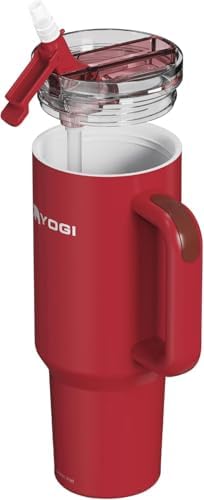 YOGI 30oz Tumbler with Straw - Crimson by LetsGoYogi