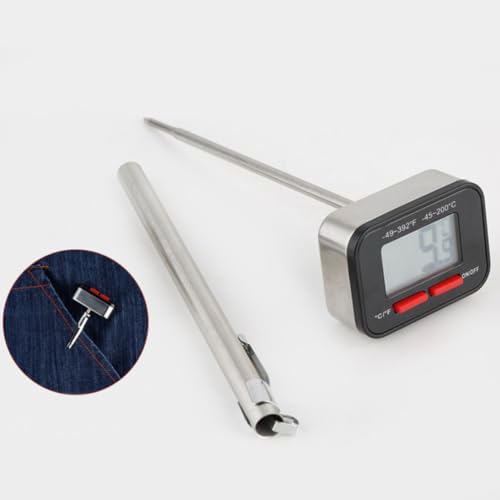 Digital Milk Thermometer for Coffee and Milk, Stainless Steel - Image 7