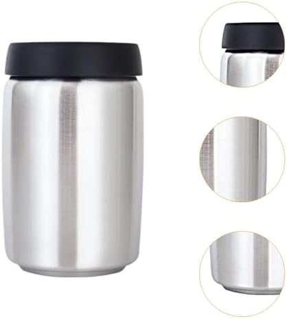 Coffee Bean Jar Airtight Storage Stainless Steel Vacuum Sealed Canister Manual Seal Versatile Design Suitable for Home Use Office, 1200ml - Image 3