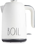 Rae Dunn Electric Hot Water Kettle - Stainless Steel Coffee Maker, Tea Kettle, Swivel Base, With Automatic Shut Off Boil-Dry Protection, Easy Pour Pitcher, 1500 Watt Boiling Power, 1.7 Liters, Cream by RaeDunn