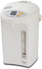 Panasonic Electric Thermo Pot Hot Water Boiler Dispenser NC-EG4000, Slow-Drip Mode for Coffee, Ideal for Tea, Hot Cocoa, Soups and Baby Food, Four Temperature Settings, 4.2 Quarts (4.0L), 700W, White by Unknown