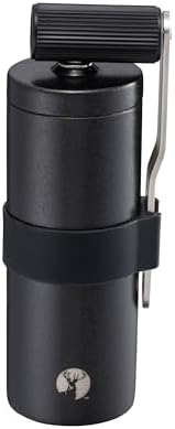 Captain Stag UW-3589 Coffee Mill, 18-8 Stainless Steel, Handy Coffee Mill, Ceramic Blade, Made in Japan, Satin Black - Image 3
