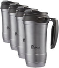 Bubba HERO Vacuum-Insulated Stainless Steel Travel Mug with Handle, 18 oz, Gunmetal (Pack of 4) by bubbabrands