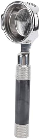 54mm Bottomless Portafilter, Fits 54mm Machines Stainless Steel with Filter Basket Espresso Machine Accessories Replacement Parts (Black) - Image 2