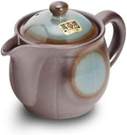 Japanese Banko Ware Teapot with Removable Stainless Steel Strainer - Versatile Pot for Tea, Coffee, and More - Lightweight, Heat-Resistant with Superior Heat Retention (Blue) - Image 2