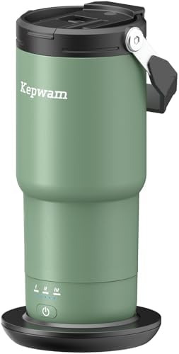 Kepwam Self-Heating Travel Mug T3,20oz Large Capacity Leak-Proof Heated Mug by Kepwam