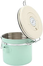 TANIQIACA Mint Green Coffee Canister, Food-Grade Stainless Steel Airtight Container with Scoop for Storing Coffee, Tea and Nuts(1.5L) - Image 5
