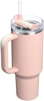 STANLEY Quencher H2.0 Flow State Tumbler, 40 oz, Peach Whip Gloss - Image 3