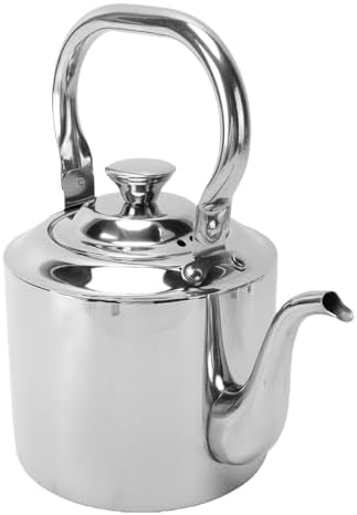 Aramox Stove Top Tea Kettle, 304 Stainless Steel Gooseneck Teapot with Removable Infuser, Drip Free Spout, Ergonomic Handle, for Gas Induction Ceramic Hob Tea Coffee Use (2L) - Image 2