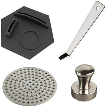 Compatible For Ninja，Compatible For Cafe Luxe ，ES601/ES655/ES701， Coffee Maker,Espresso Puck Screen 53mm, Filter Holder Base Parts(53mm 4pcs per Set) by Unknown