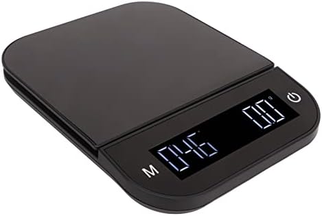 Electric Kitchen Food Scale 5kg/0.1g with Peeling Function, Digital Coffee Scale, Flat Weighing Platform, Brushed Metal, Timing and PC Features (5kg) - Image 6
