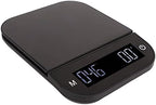 Electric Kitchen Food Scale 5kg/0.1g with Peeling Function, Digital Coffee Scale, Flat Weighing Platform, Brushed Metal, Timing and PC Features (5kg) - Image 6
